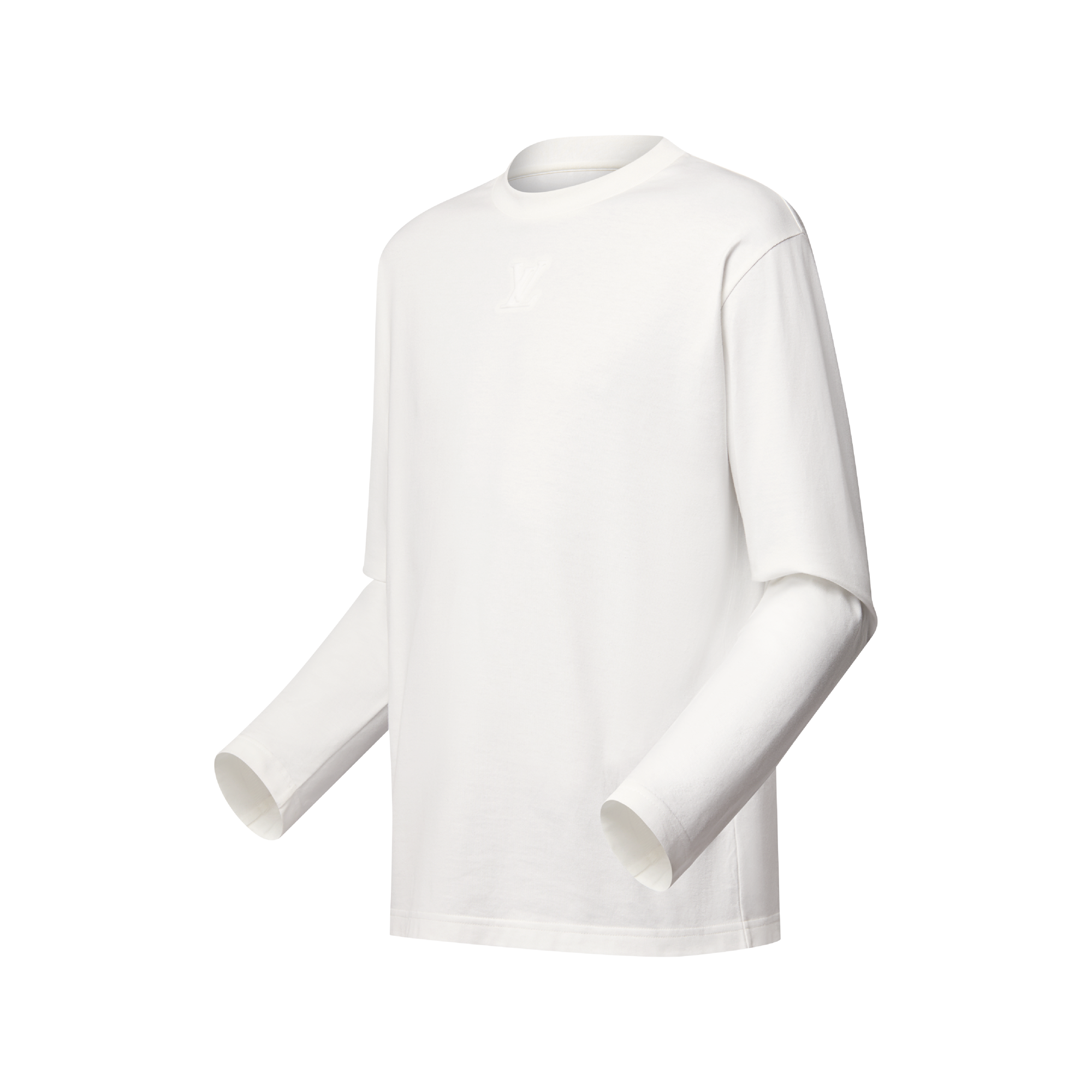 Embossed LV Long-Sleeved T-Shirt - Men - Ready-to-Wear | LOUIS